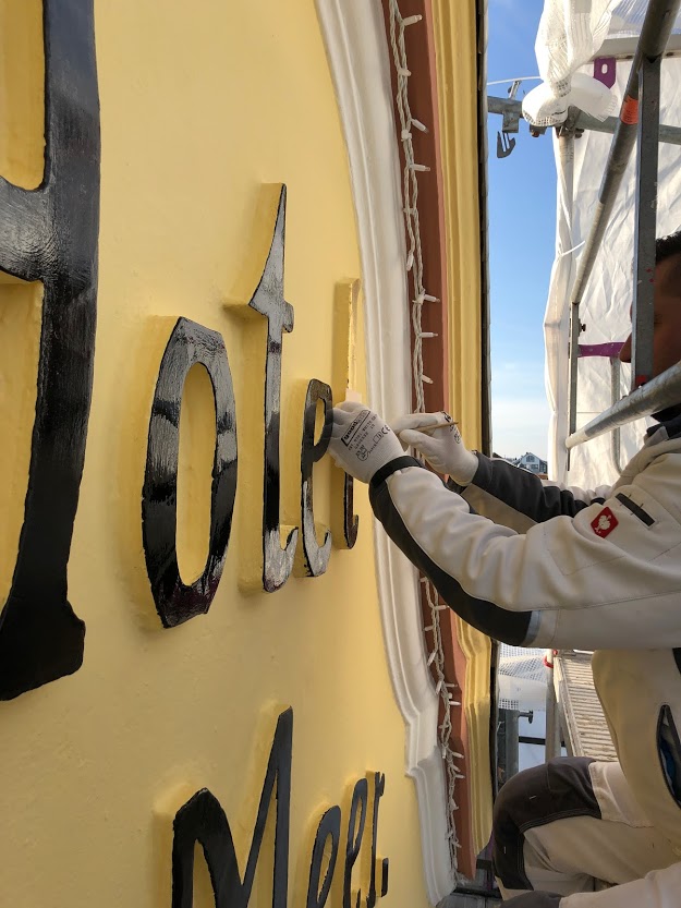 Bild Vergoldung Schriftzug 1