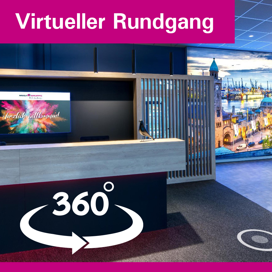 Virtueller Rundgang durch die MEGA Zentrale Hamburg, Bereich Raumdesign