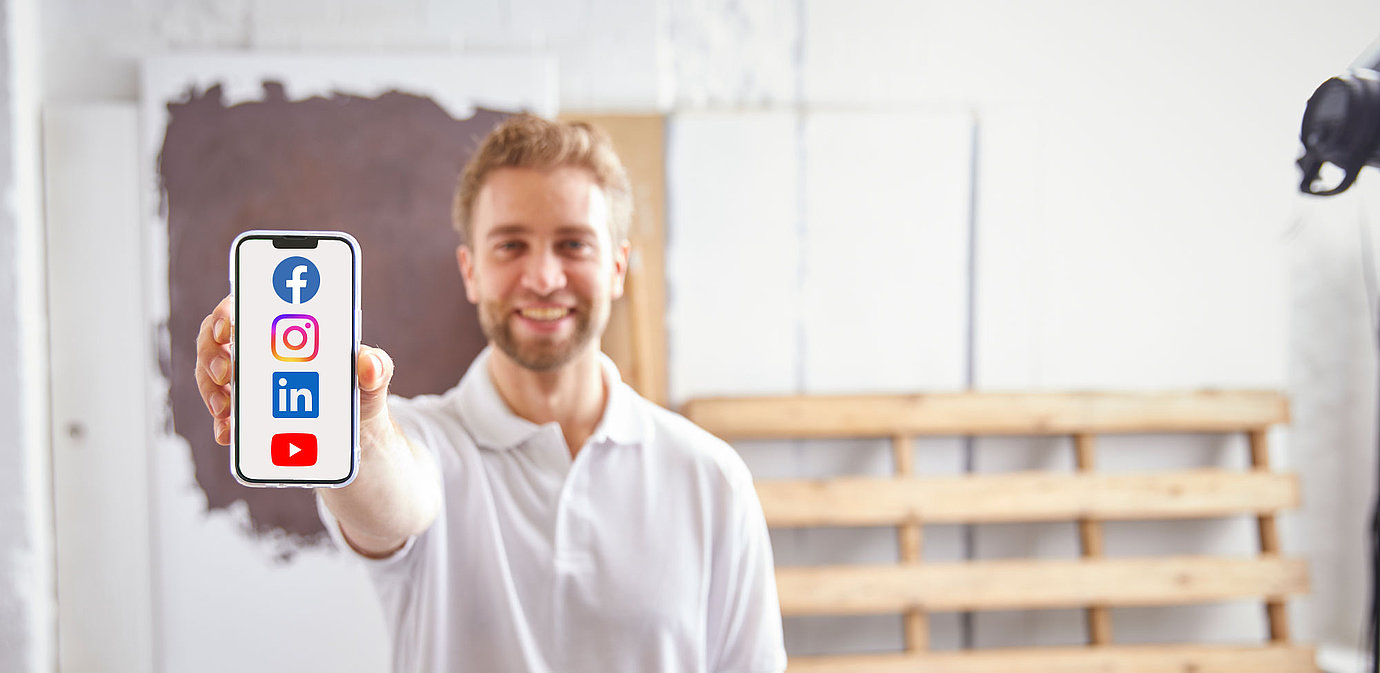 Headerbild Social Media