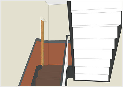 Bild Farbentwurf Treppenhaus