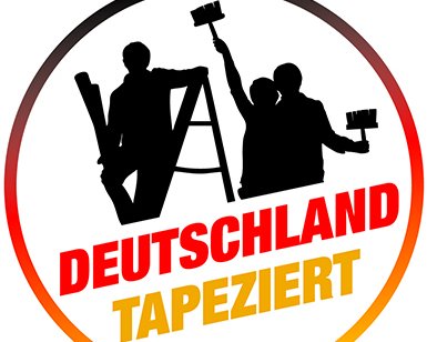 Logo Deutschland tapeziert