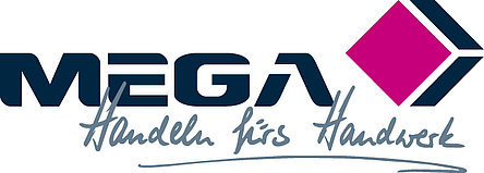 Logo MEGA eG mit Leitbild